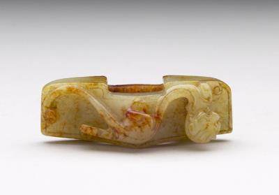 图片[2]-Jade sword guard with animal pattern, mid to late Western Han dynasty (140 BCE-8 CE)-China Archive